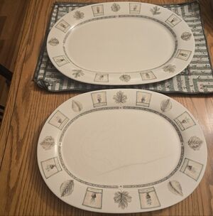 Pfaltzgraff Naturewood Serving Trays - 14.5 And 16.5
